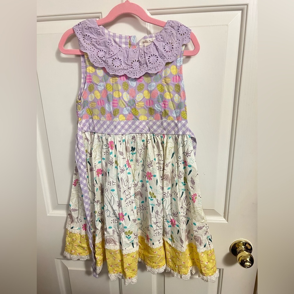 Matilda Jane Enchanted Garden Twirl Forever Dress Easter Size 8 - Picture 2 of 5